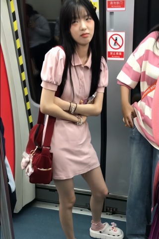 TK265-超可爱粉裙甜妹开闪