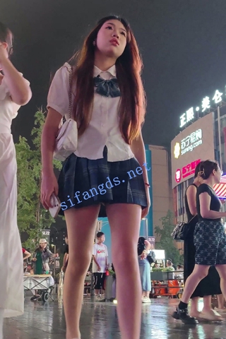 CS025【CSCD】蓝色JK身材很好的小姐姐，灰色内内