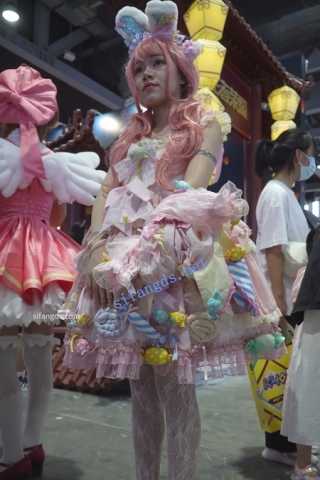 【xxn-252】兔耳lo裙小姐姐..花纹白丝半透明内露屁股缝